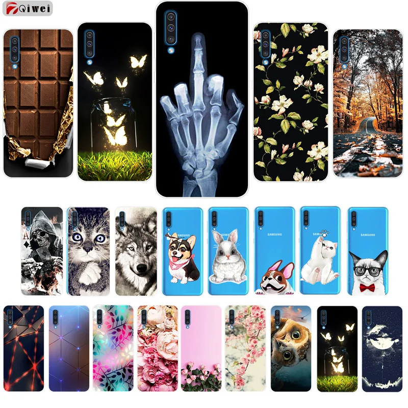 

For Samsung Galaxy A50 Case Soft TPU Printing Phone Back Cover For Coque Samsung A50 A505 A505F A 50 Silicone Case Capas Funda