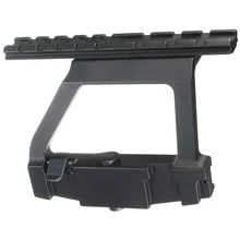 Aluminum 20mm Tactical Scope Sight Rail Mount Bracket Holder Base For Hunting Black