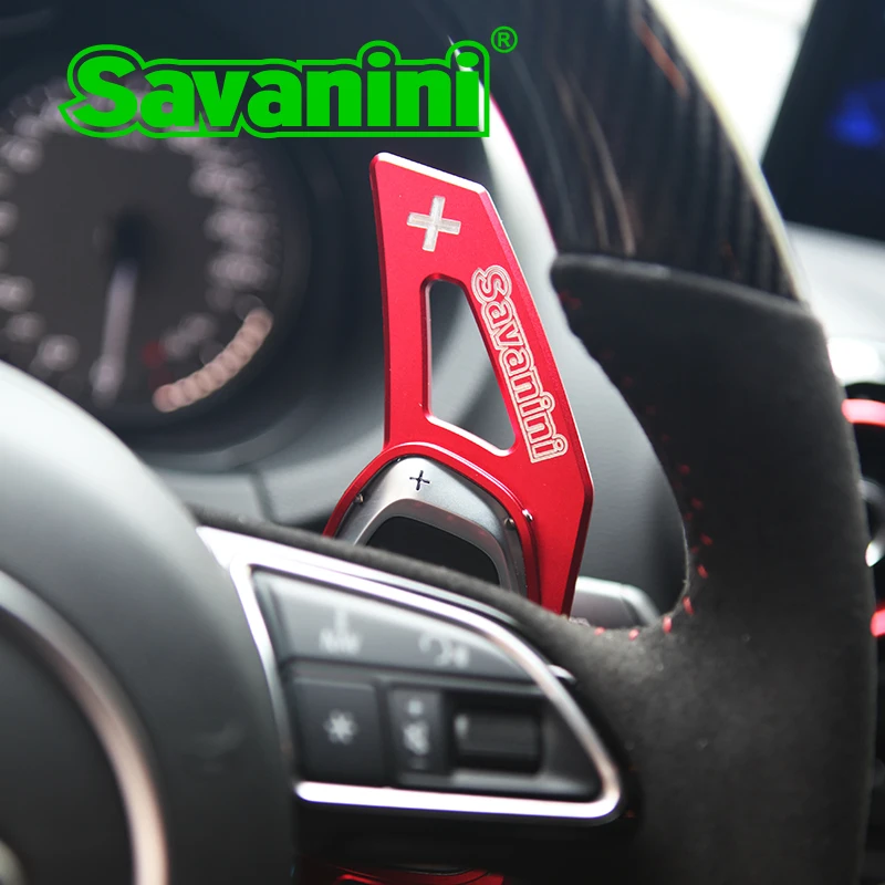 Savanini алюминиевый 2 шт руль сдвиг Paddle Shifter расширение для AudiS3, S8, SQ5, RS 5, RS 7 Авто Стайлинг стикер бесплатно