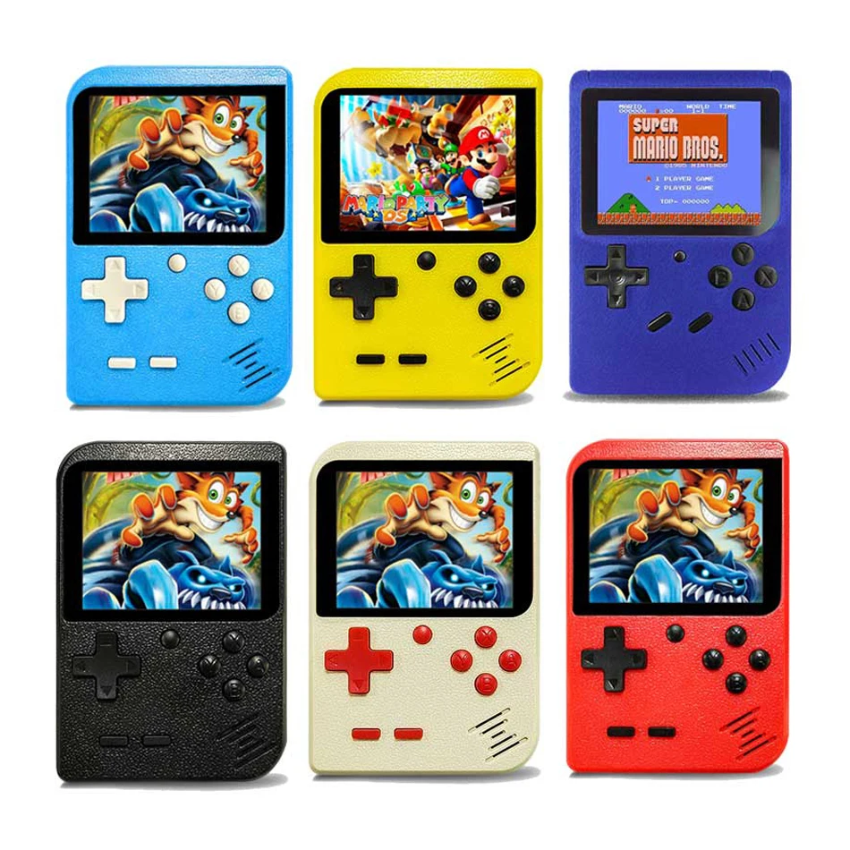 

Retro Portable Mini Handheld Game Console 8-Bit 2.8 in Color LCD Screen Kid Video Handheld Game Player Built-in 168 Games on TV