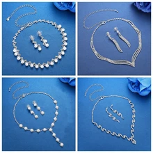 Mecresh Элегантные Имитация жемчужные Свадебные украшения наборы для женщин Кристалл горный хрусталь свадебное ожерелье серьги наборы ювелирных изделий TL347