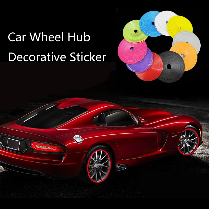 Car Wheel Hub Tire Sticker Strip Rim Tire Protection Care