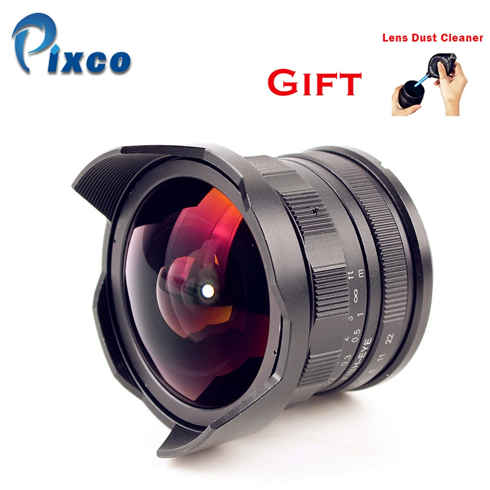 APS C 7 5 мм F2.8 рыбий глаз широкоугольный объектив подходит для Fujifilm FX NEX Micro 4/3 E.OS M + с