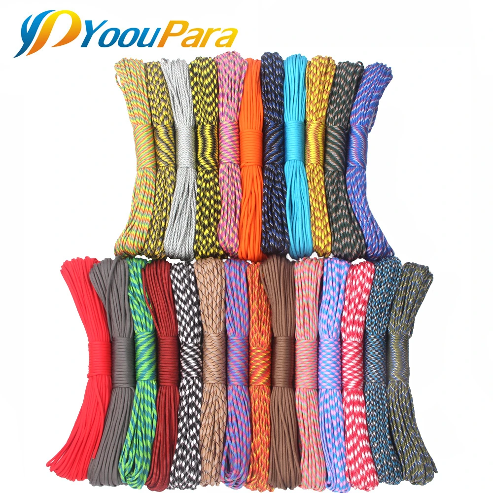 100ピース ロット100フィートparacord 550ロープストラップコード屋外キャンプタイプiii 7ストランドパラシュートdhl送料 100 Pcs Lot Paracord 550paracord 550 Rope Aliexpress