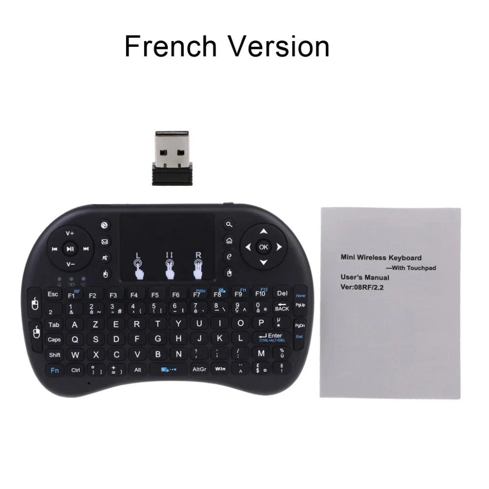 Русская Беспроводная клавиатура i8 2 4 ГГц Air Mouse тачпад для Android TV BOX PC|Клавиатуры| |