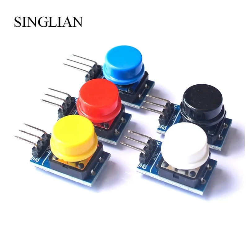 New Rebound Electronic Building Block Button Module Five-color Set