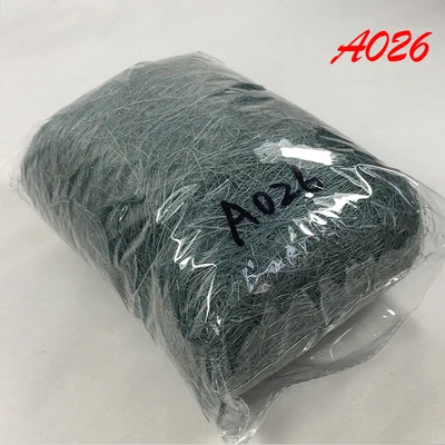 A026-dark gray 50 г/упаковка Красочный натуральный рафия наполнитель подарочной коробки пасхальное украшение Свадебная Упаковка цветок коробка наполнитель Diy упаковка поставки - Цвет: A026-dark gray