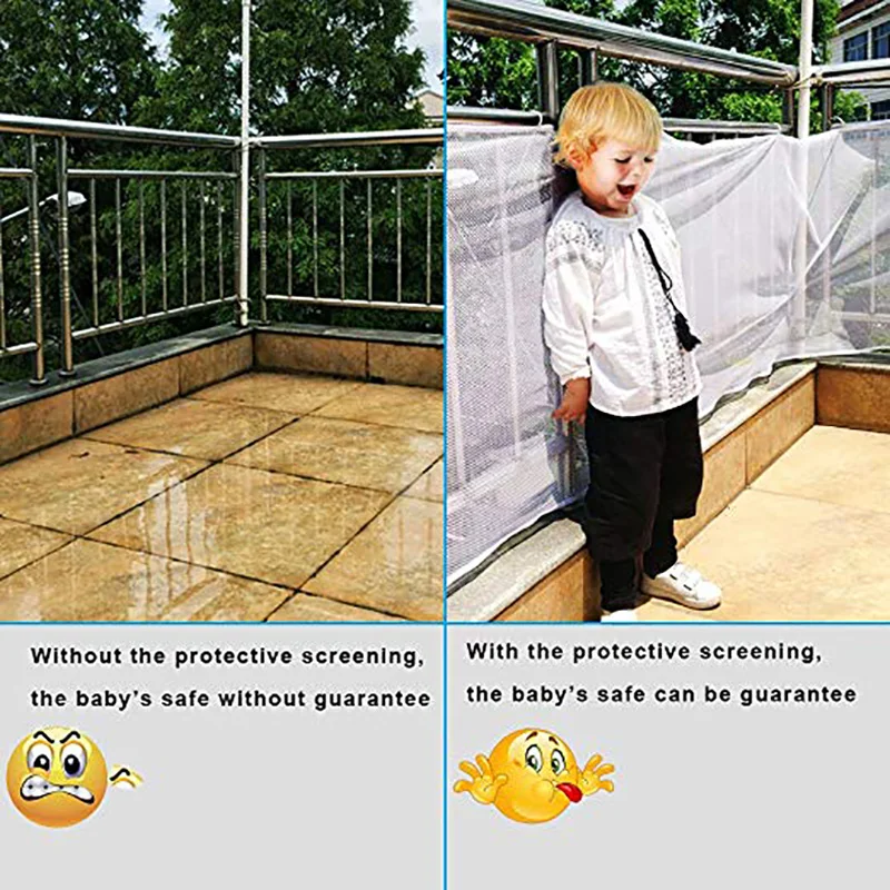 Baby Gate Kids Safety Thickening Fence Children Protection Safety Products Balcony Stair Gate Mesh Portable Fence for Children Baby Gate Kids Safety Thickening Fence Children Protection Safety Products Balcony Stair Gate Mesh Portable Fence for Children