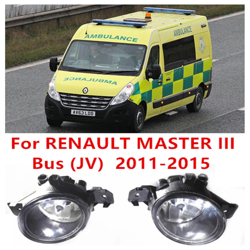 

For Renault MASTER 3/III Bus (JV) 2011-2015 Car Styling LIGHTS Front Bumper Halogen Fog Lamps High Brightness