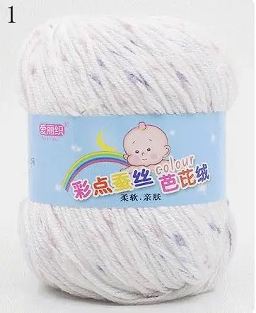 High Quality Baby Cotton Cashmere Yarn For Hand Knitting Crochet Worsted Wool Thread Colorful Eco-dyed Needlework 5