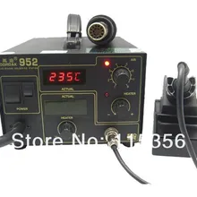 Gordak-952 светодиодный дисплей 2 в 1 станция для распайки горячего воздуха Тепловая пушка с SMD паяльная станция