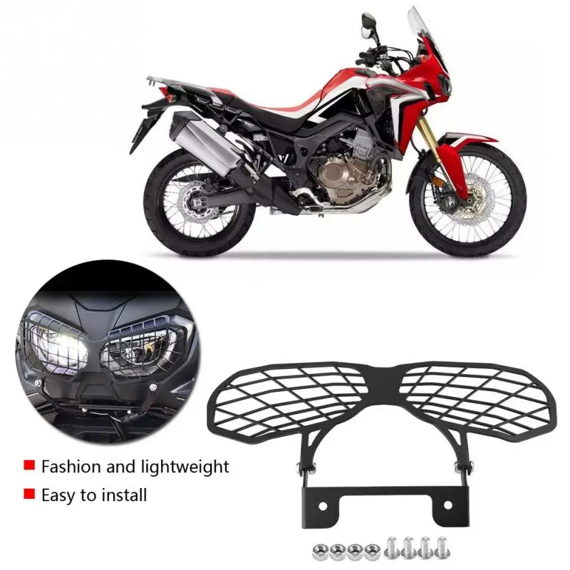 

Motorcycle Front Headlight Cover Guard Protector for Honda CRF1000L Africa Twin 2016-2017t stainless steel Moto Headlight Bracke