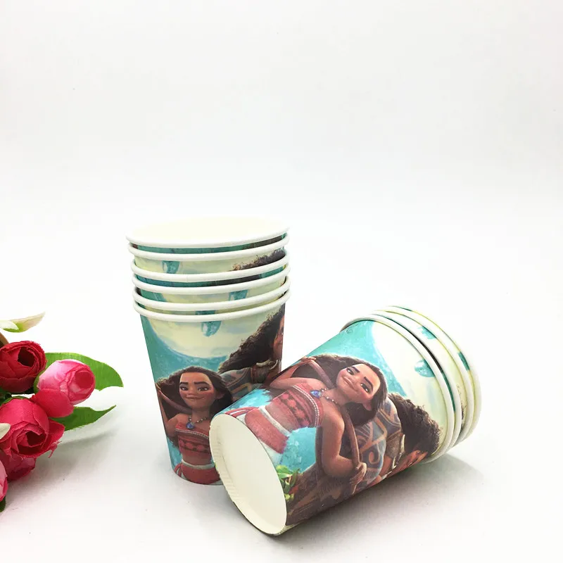 10pcs//lot LOL Moana Avenger Kids Birthday Party Cups Favor Supplies Decoration