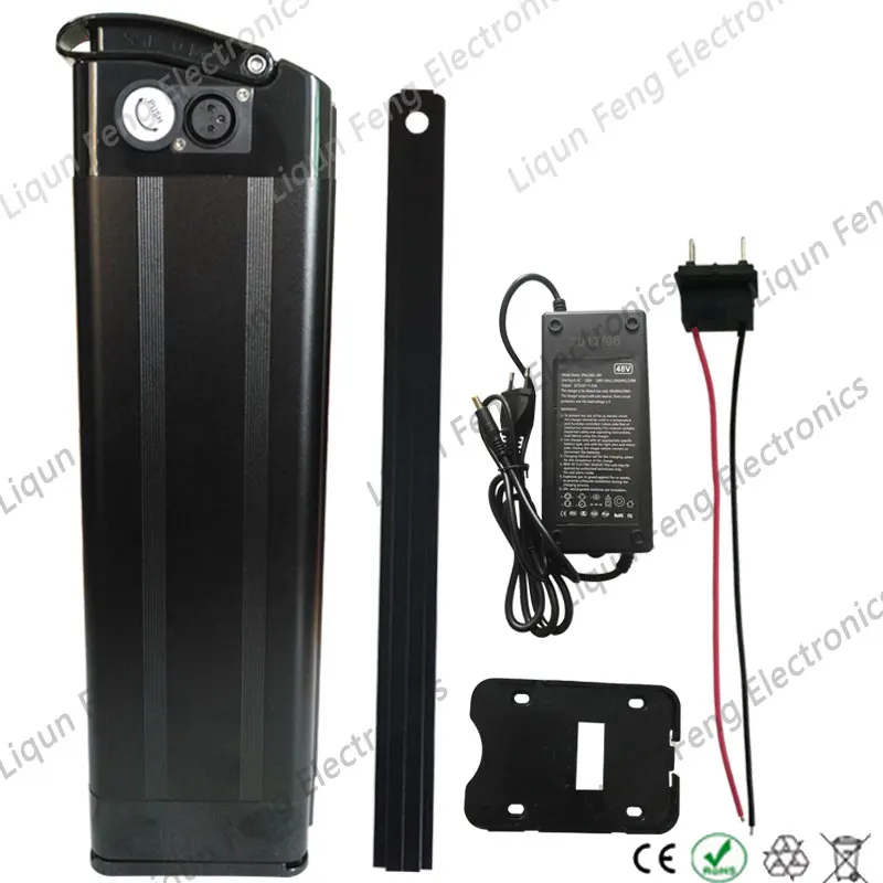 Clearance 1000W 48V 21AH electric bike battery 48V Li-ion battery pack 48v silver fish scooter battery use Samsung 35E 18650 cell 30A BMS 11