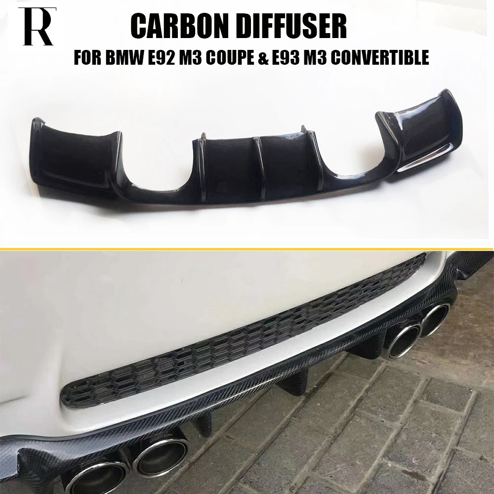 M3 fibra de carbono GTS estilo parachoques trasero difusor de labios protector para BMW E92 M3 Coupe E93 M3 Cabriolet 09- 12 (no apto E90 4DR)