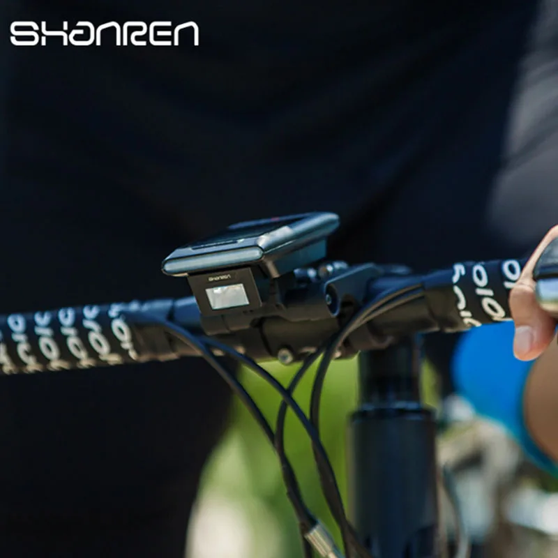 Cheap SHANREN Bicycle Light 2 in 1 Bluetooth GPS Bike Computer Speedometer Headlight Waterproof Cycling Lamp Computer Bike Accessories 5