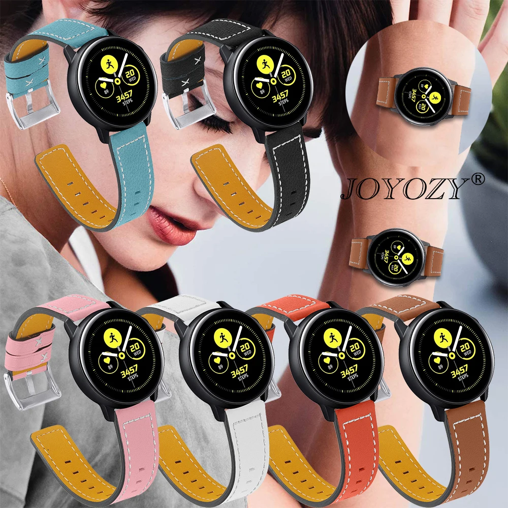 Joyozy/20 мм/22 мм кожи для samsung Шестерни спортивные S2 S3 классический Frontier galaxy watch 42 мм 46 мм длина браслета huami amazfit Bip ремешок