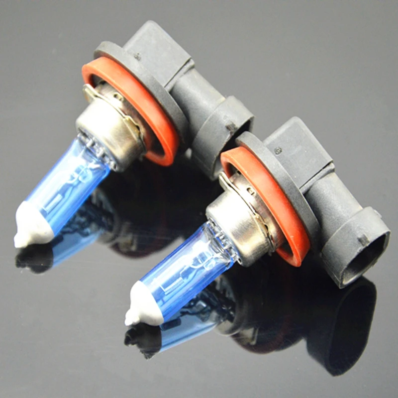 2pcs H11/H8/H9 55W 12V Xenon White 6000k Halogen Car Head Light Globes