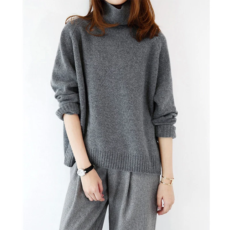 Winter New Fashion Cashmere Wool Womens Sweaters Pullovers New high-end casual high-neck solid color cashmere sweater women's Winter New Fashion Cashmere Wool Womens Sweaters Pullovers New high-end casual high-neck solid color cashmere sweater women's