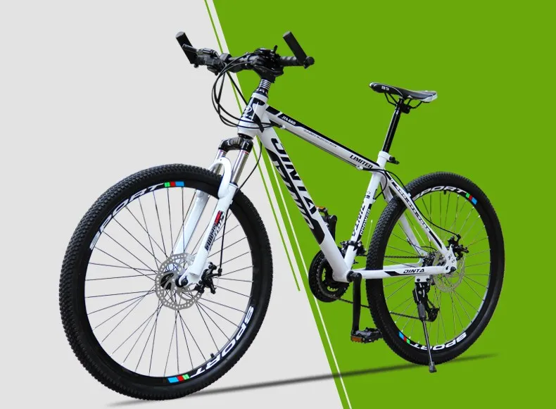 Top Mountain Bike High Carbon Steel 21-Speed 26-Inch heel straight handlebar Double Disc Brake bike 8