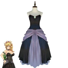 Супер Марио Принцесса Bowsette Косплей Костюм Kuppa Koopa бальное платье ретро средневековое карнавальное платье для косплея Униформа на заказ
