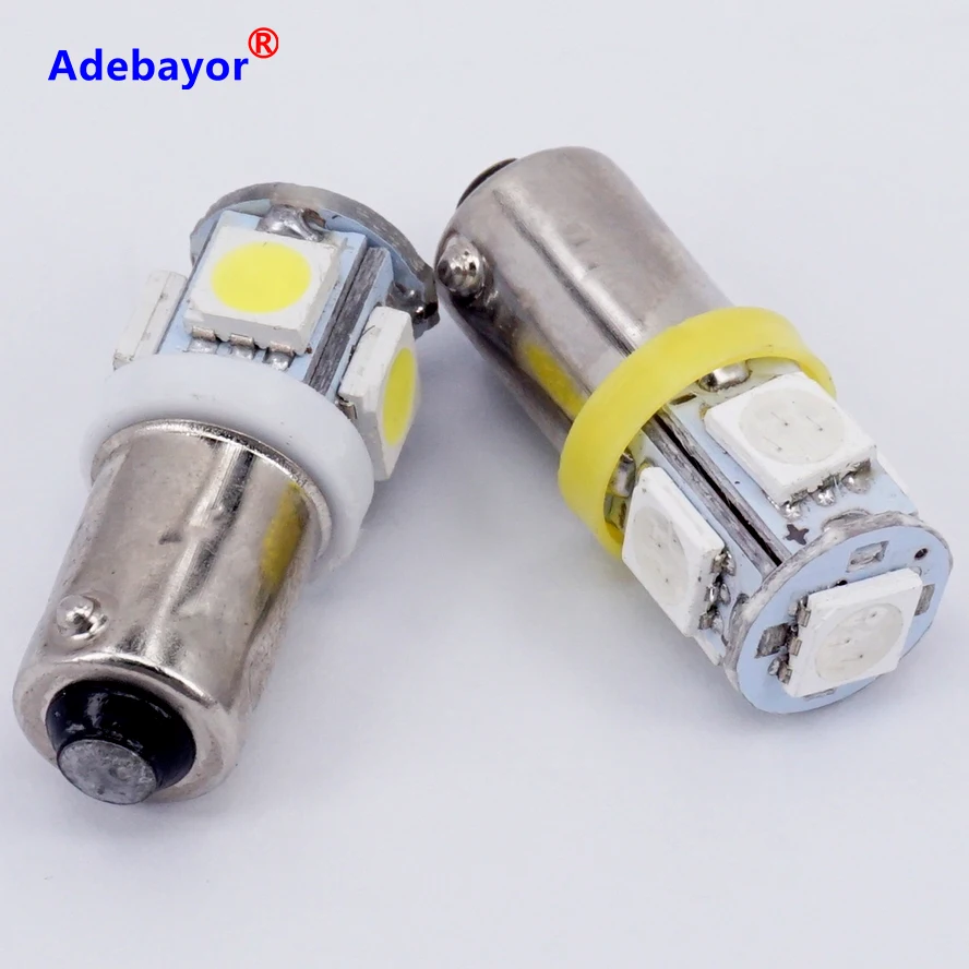 Lampadine LED BA9S 5SMD 5050 Per Auto - Kit 10 Pezzi Bianco T11 T4W