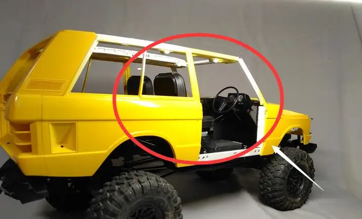 Интерьер кузова автомобиля подходит jraxxas ROVER TRX4 TRX-4 DEFENDER ROCK CRALWER 1/10 RC scx10 II Cherokee AX90046 90047 Рейф дальность