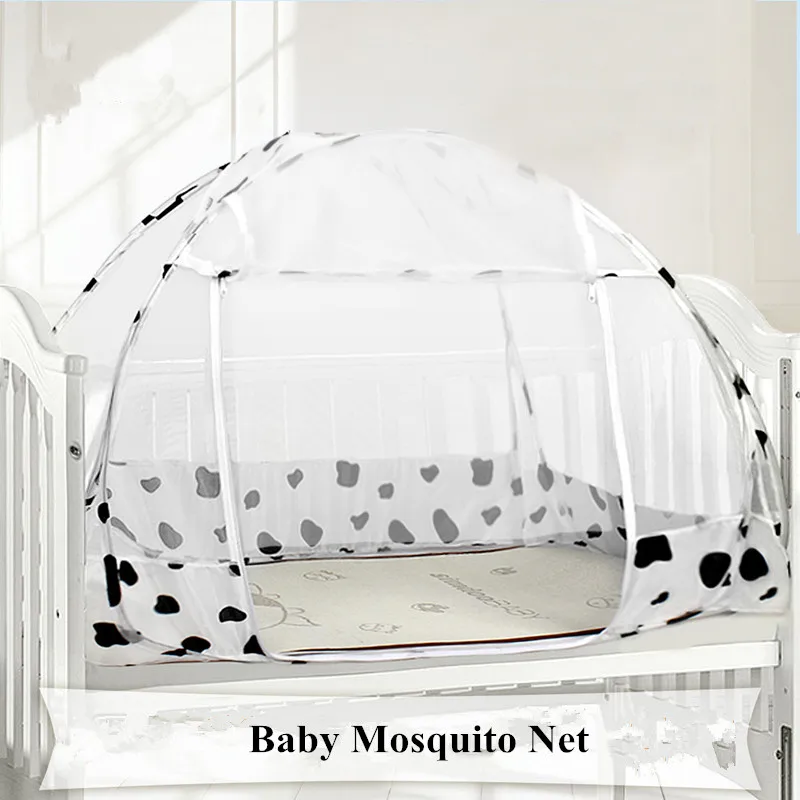 120*80cm Floding Baby Bed Mongolian Yurt Mosquito Net Portable Baby Crib Mosquito Netting Travel