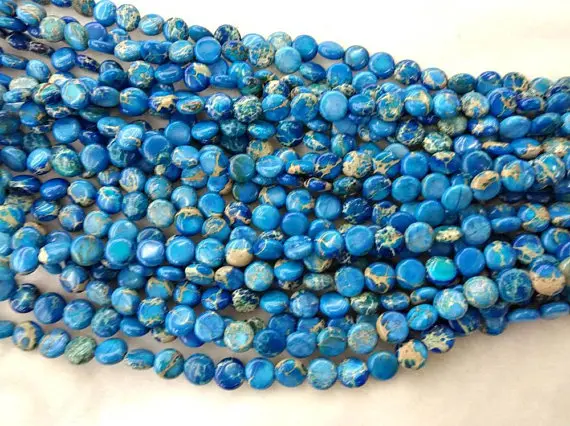 8\\10\\12mm Impression Jasper Jewelry Aqua Terra Jasper, round Disc Coin turquoise gemstone beads blue Green Jasper Beads Full str