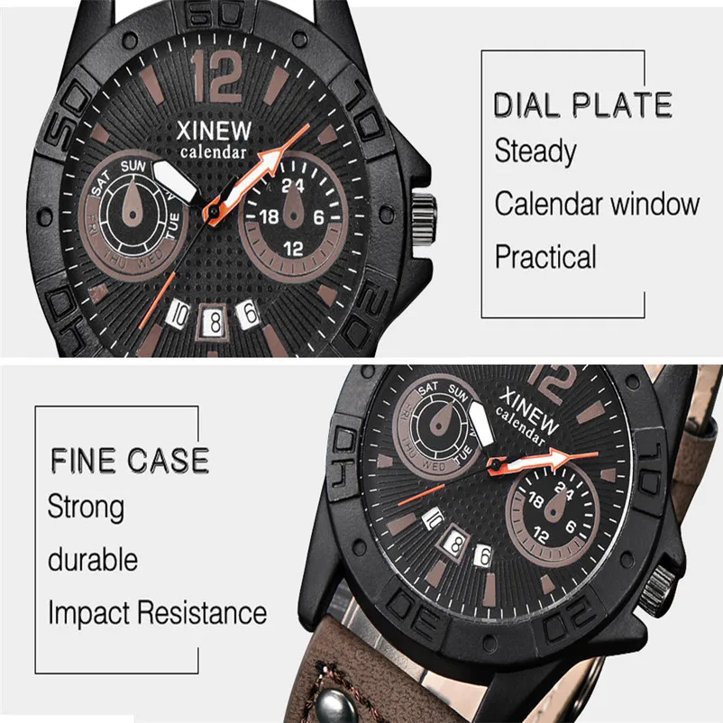 Luxury Analog Quartz Military Waterproof Stainless Steel Sport Analog Quartz Wrist Watch Men Male Clock relogio masculino 3M24 (6)