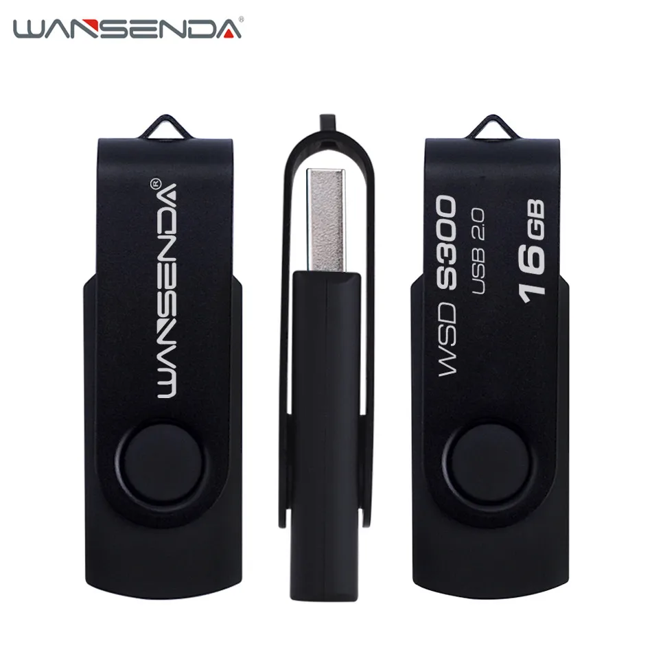Дешевый Wansenda вращение USB флеш накопитель USB 2,0 флеш накопитель 128 Гб 64 ГБ 32 ГБ 16 ГБ 8 ГБ 4 ГБ металлический Флешка флеш накопитель memoria Cel Memory Stick Flash Drive