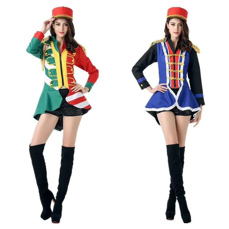 Fashion Halloween Female Uniforms Role Playing Music Team Clothing Two
