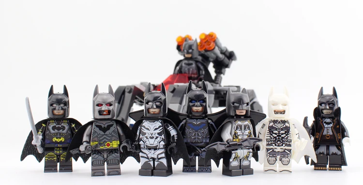 

Super Heroes Lobster-Lovin Vacation Excalibur Ultron Spiderman Batman Building Blocks Toys for children Compatible with Legoe