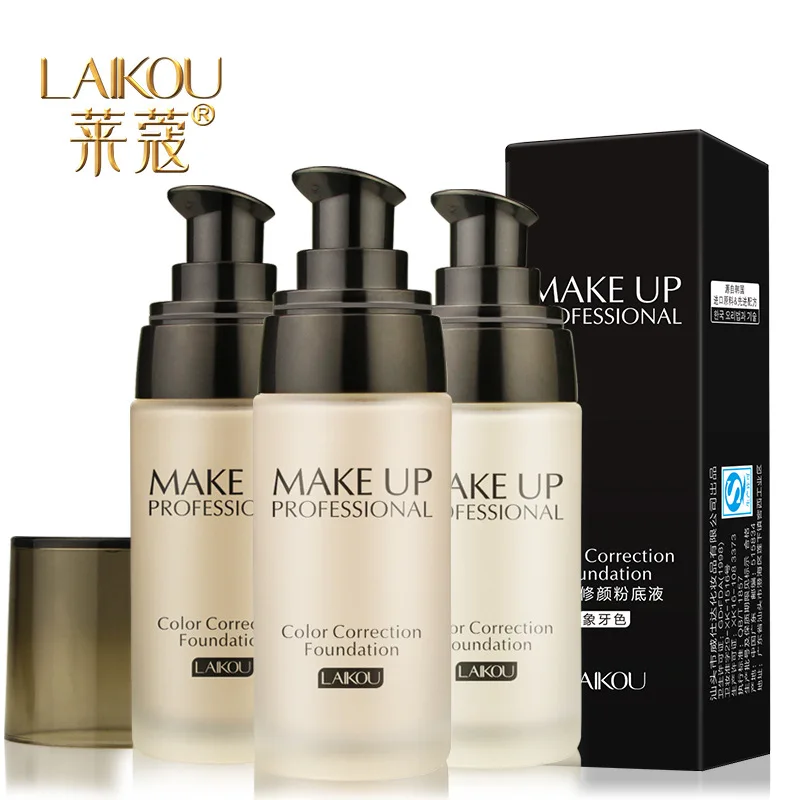 

Professional Base Make Up Waterproof Matte Minerals 40ml Face Whitening Color Correction Liquid Makeup Foundation