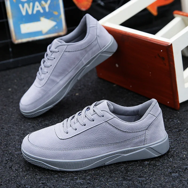 

2019 Hot Men Shoes Fashion Autumn Men Suede Leather Footwear for Man New Summer Canvas Casual Shoes Men Sneakers