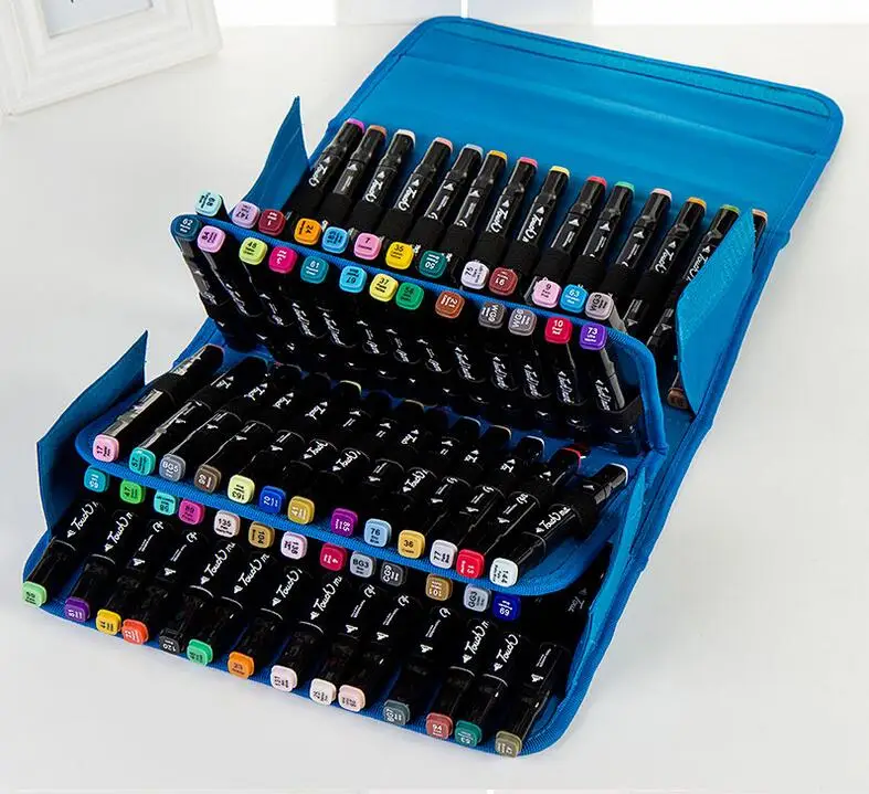 Multi Layers 80 Slots Art Markers Pens Storage Box Holder Outdoor