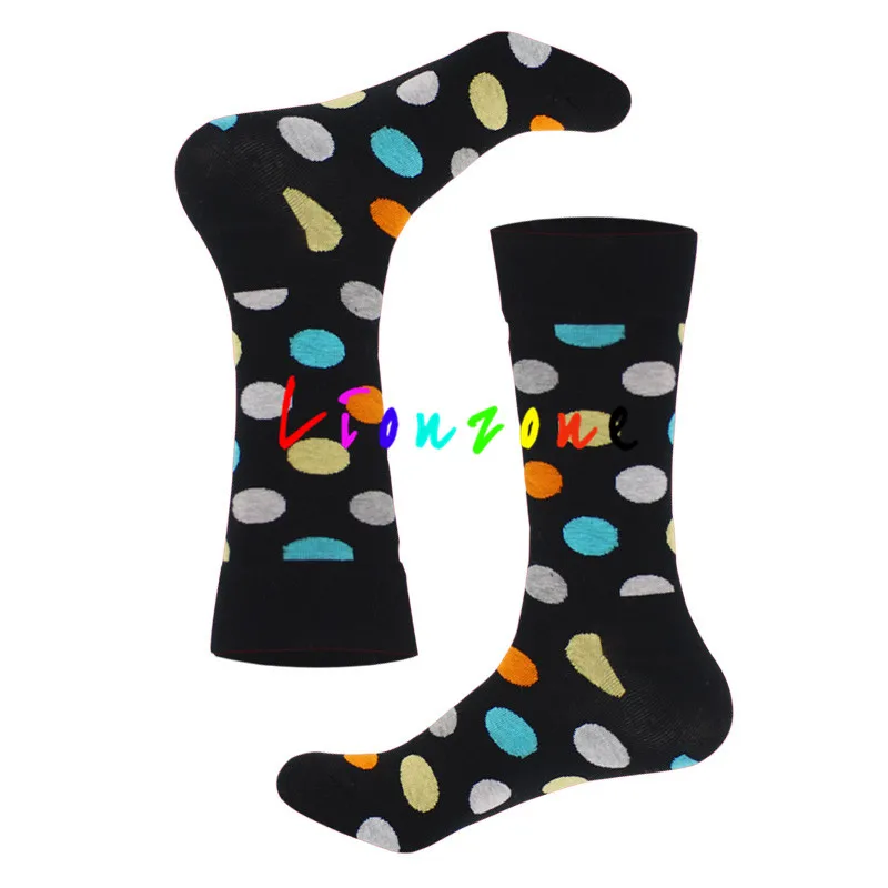 LIONZONE г.,, счастливые носки унисекс, мужские и женские хлопковые носки в полоску, Разноцветные носки в горошек, в полоску носки-лодочки, забавный подарок - Цвет: Choice4