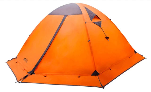 Cheap 2-3 person aluminum pole double layer waterproof professional design four seasons camping tent