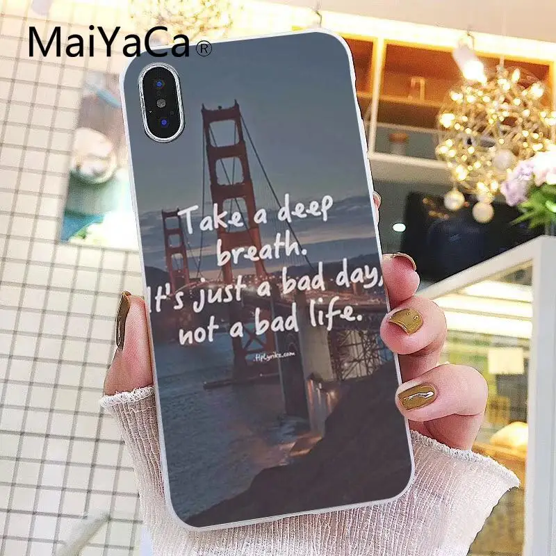 Чехол Maiyaca Believe City Words Luxury Уникальный дизайн PhoneCase для iPhone 8 7 6 6S Plus X XS MAX 5 5S SE XR