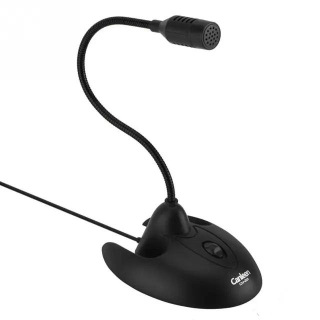 Desktop Wired Microphone Adjustable Gooseneck Computer Desk Stand Meeting Mic Recording Voice chat Player PC Laptop Universal