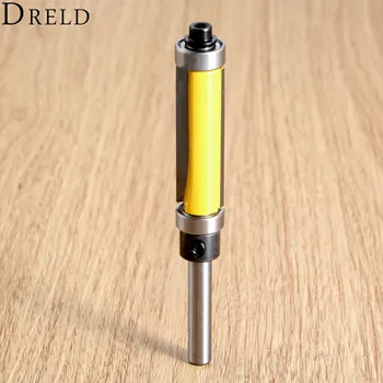 

DRELD 1pc 1/4" Shank Bearing Flush Trim Router Bit 1/4*1/2*38 Woodworking Milling Cutter Wood Drilling For Carpenter Tools
