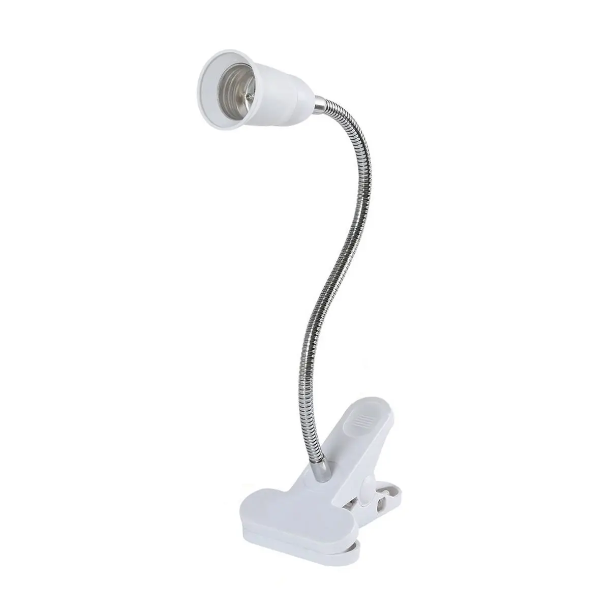 

Desk Lamp Clip Holder E27 Table Light Clip Base With ON/OFF Switch Cable Flexible Universal Turning socket US Plug