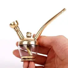 Латунные трубы для кальяна портативный металлический двойной фильтр HOOKA аксессуары для сигарет