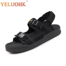 38-45 мужские сандалии Модные Летние босоножки Для мужчин Черный, серый цвет летние Обувь