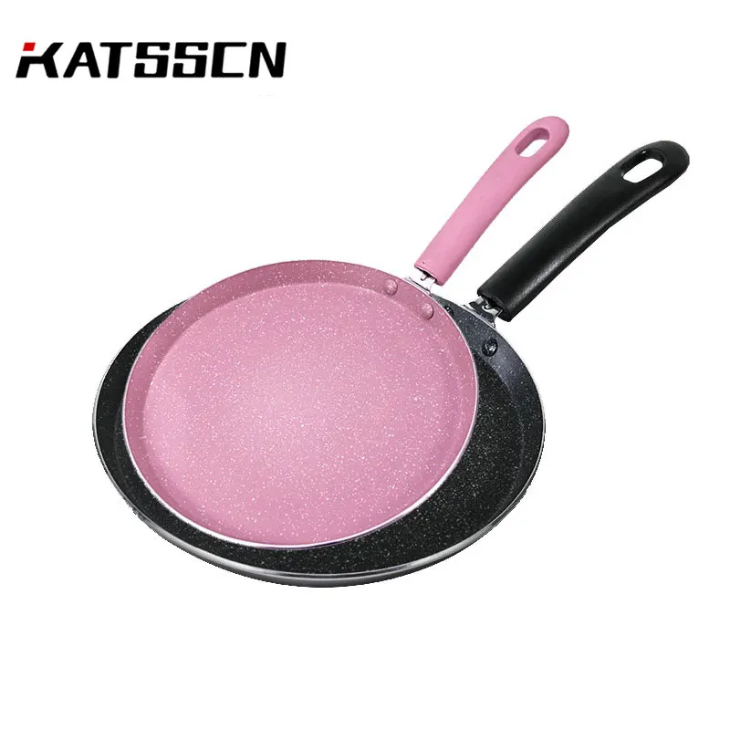 

18cm/22cm Smokeless Frying Pan Non-stick Multi-function Melaleuca Pot Kitchen Tools Induction Cooker Gas Flat Aluminum Pan 237