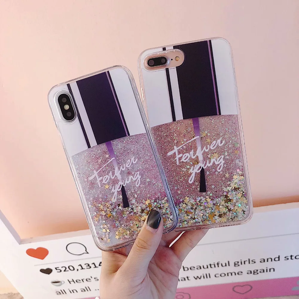 iphone 8 cardholder cases HereCase  Nail enamel Dynamic Liquid Case for iPhone X 3D Bling Soft Silicone TPU Cover for iPhone 6 6S 7 8 Plus for 10 Iphone X iphone 8 plus silicone case