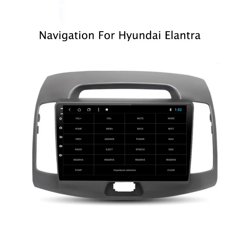 Excellent NAVITOPIA 9inch 2G RAM 32G ROM Android 8.1 Car DVD Multimedia GPS Navigation for Hyundai Elantra 2008 2009 2010 7