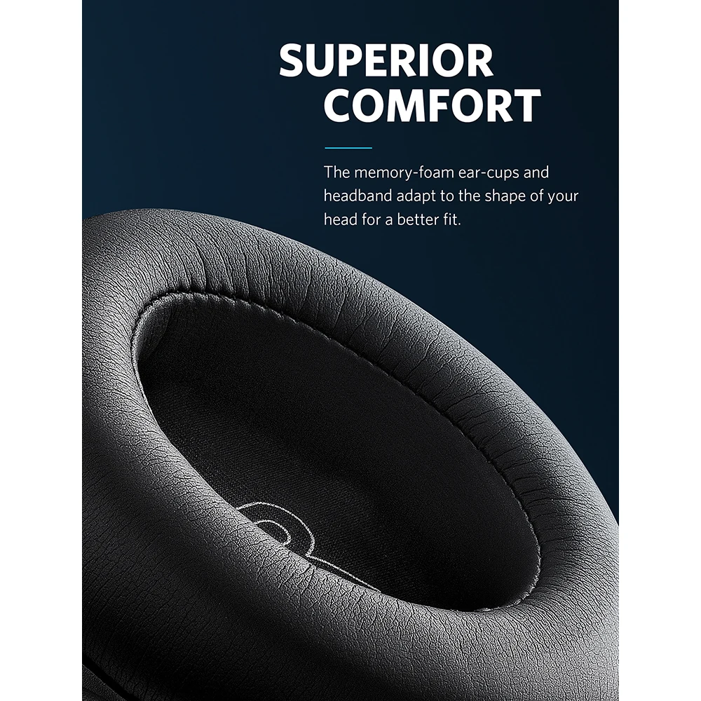 Anker Soundcore Space NC Wireless Noise Cancelling Headphones with Touch Control 20-Hour Playtime Foldable Design