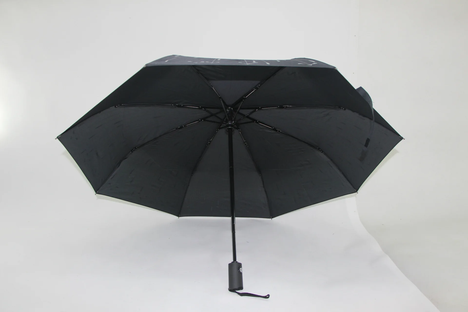 Креативный полностью автоматический зонтик Meteor, Модный черный складной зонт от солнца 3, Зонт от дождя для женщин и мужчин, ветрозащитный большой зонтик