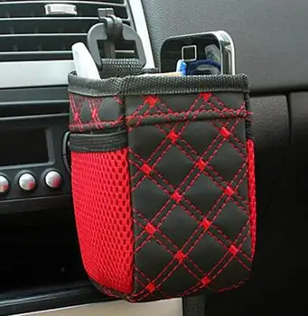 

Hot Auto Car net Storage bag Mobile Phone Pocket car Organizer hanging Bag Holder Accessory